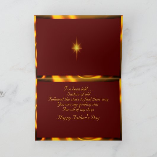 Star Constellation Father's Day Karte (Innenseite)