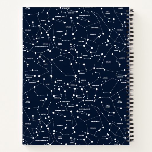 Star Constellation Notebook Notizblock (Rückseite)