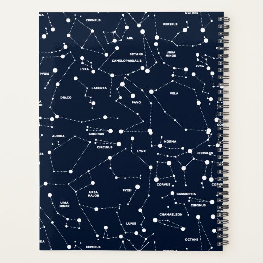 Star Constellation Planner Notebook Planer (Rückseite)