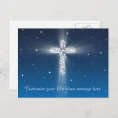 Star Cross Nr. 5 - Horizontales Lichtblau auf der Postkarte (Vorne/Hinten)