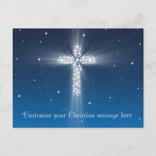 Star Cross Nr. 5 - Horizontales Lichtblau auf der Postkarte (Vorderseite)