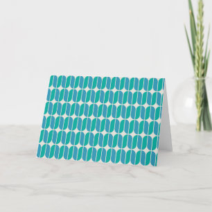 Star Crossed Aquatic Tiles Dankeskarte