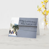 Star Crossed Lovers Shakespeare Graffiti NYC Karte (Gelbe Blume)