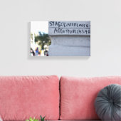 Star Crossed Lovers Shakespeare Graffiti NYC Leinwanddruck (Insitu (Wohnzimmer))