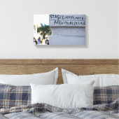 Star Crossed Lovers Shakespeare Graffiti NYC Leinwanddruck (Insitu (Schlafzimmer))