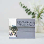 Star Crossed Lovers Shakespeare Graffiti NYC Postkarte (Stehend Vorderseite)