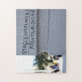 Star Crossed Lovers Shakespeare Graffiti NYC Puzzle (Vertikal)