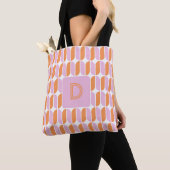Star Crossed Sunset Tiles Mit Monogramm Tote Bag Tasche (Von Nahem)