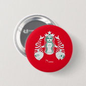Star-Crown Queen Mermaid Thunder_Cove Button (Vorne & Hinten)