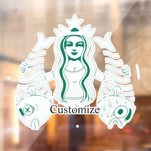 Star-Crown Queen Mermaid Thunder_Cove Fensteraufkleber