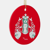 Star-Crown Queen Mermaid Thunder_Cove Keramik Ornament (Rechts)