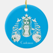 Star-Crown Queen Mermaid Thunder_Cove Keramik Ornament (Hinten)