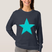 Star - Cyan T-Shirt (Vorderseite)