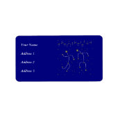 Star Dance Adressaufkleber (Vorne)