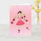 Star Dancer Faltkarte Karte (Gelbe Blume)