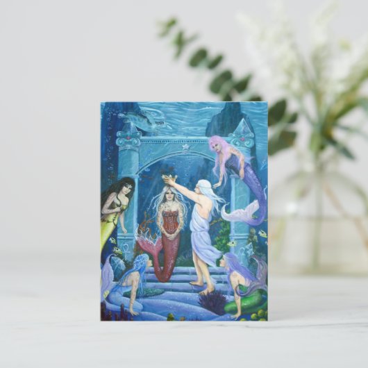 Star Dancer-The Crowning von Ariel von Lori Karels Postkarte (Stehend Vorderseite)