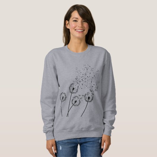 Star Dandelion Black Sweatshirt (Vorne ganz)