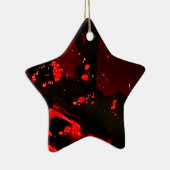 Star dark abstract ornament from recycled plastic (Rechts)