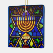 STAR DAVID AND MENORAH URLAUB ORNAMENT (Links)