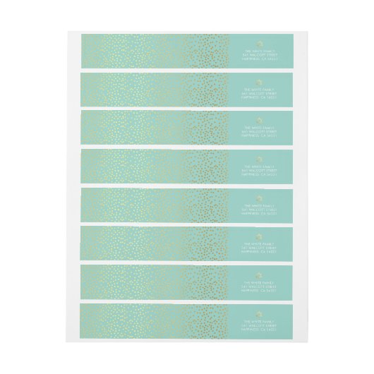 STAR DAVID glamourös rustikale goldene Konfetti-Mi (Bogen)