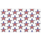 Star der amerikanischen Flagge Glitzer Tischdecke (Vorderseite (Horizontal))