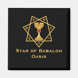 Star der Babalon-Gold-Logomagnete Magnet
