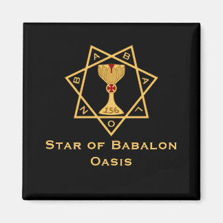 Star der Babalon-Gold-Logomagnete Magnet