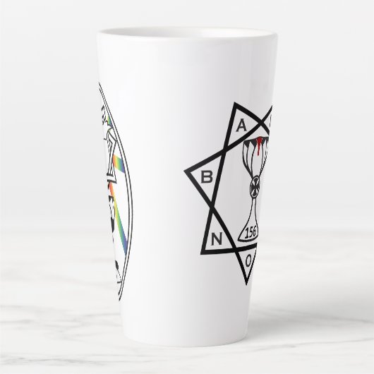 Star der Babalon-Logo- und Pride-Lamen-Tasse Milchtasse (Vorderseite)