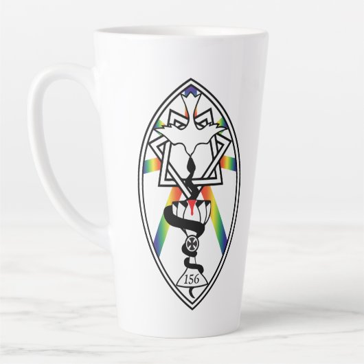 Star der Babalon-Logo- und Pride-Lamen-Tasse Milchtasse (Links)