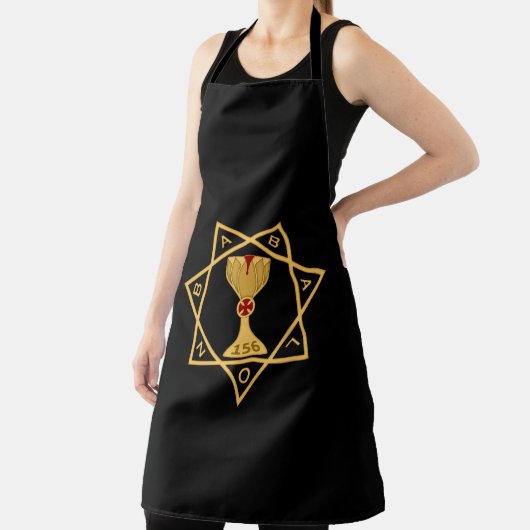 Star der Babalon-Schürze mit Gold-Logo Schürze (InSitu)