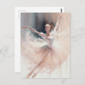 Star der Ballet Postkarte (Vorne/Hinten)