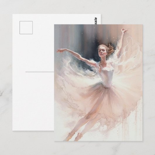 Star der Ballet Postkarte (Vorne/Hinten)