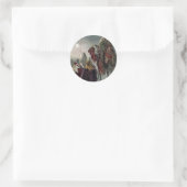 Star der Bethlehem-Aufkleber Runder Aufkleber (Tasche)