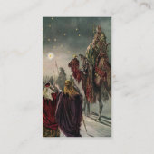 Star der Bethlehem Business Card Visitenkarte (Rückseite)