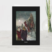 Star der Bethlehem Grußkarte Feiertagskarte (Rückseite)