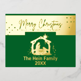 Star der Bethlehem Krippe Szene Weihnachtsfoil Ho Folien Feiertagspostkarte