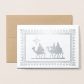 Star der Bethlehem Luxury Real Foil Weihnachtskart Folienkarte (Vorderseite mit Umschlag)