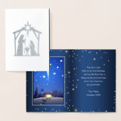 Star der Bethlehem Luxury Real Foil Weihnachtskart Folienkarte (Anzeige)