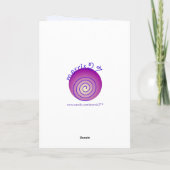 Star der David Bar Mitzvah Card Karte (Rückseite)