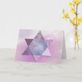 Star der David Bat Mitzvah Card Karte (Gelbe Blume)