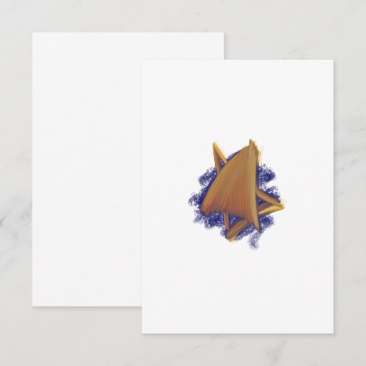 Star der David Card Dankeskarte (Vorne/Hinten)
