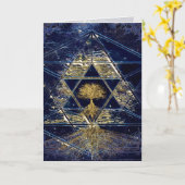 Star der David Graphic Arts Card Karte (Gelbe Blume)