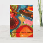 Star der David Grußkarte Feiertagskarte (Rückseite)