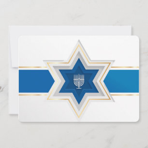 Star der David Hanukkah Holiday Card Feiertagskarte