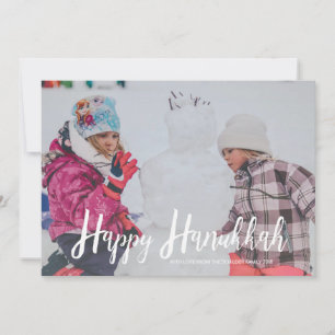 Star der David Happy Hanukkah Foto Card Feiertagskarte