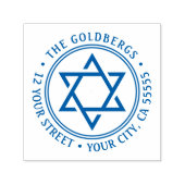 Star der David Rücksendeadresse Permastempel (Design)