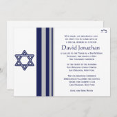 Star der Einladung von David Bar Mitzvah (Vorne/Hinten)