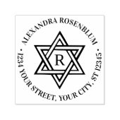 Star der ersten Rücksendeadresse von David #1 Permastempel (Design)