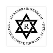 Star der ersten Rücksendeadresse von David #3 Permastempel (Design)