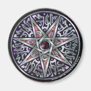 Star der Fey Round Magnet